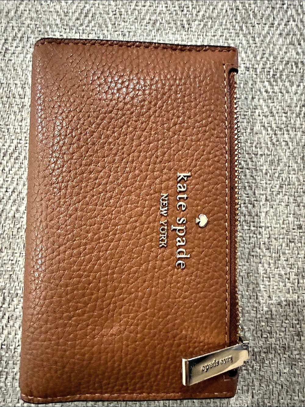 Kate Spade Brown Zip Around Wallet